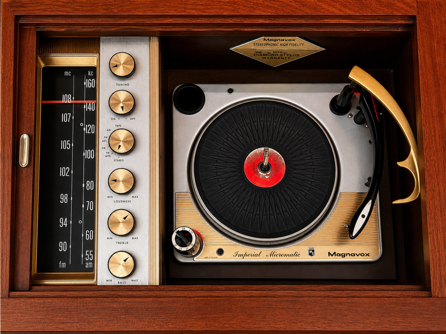 Vintage record player