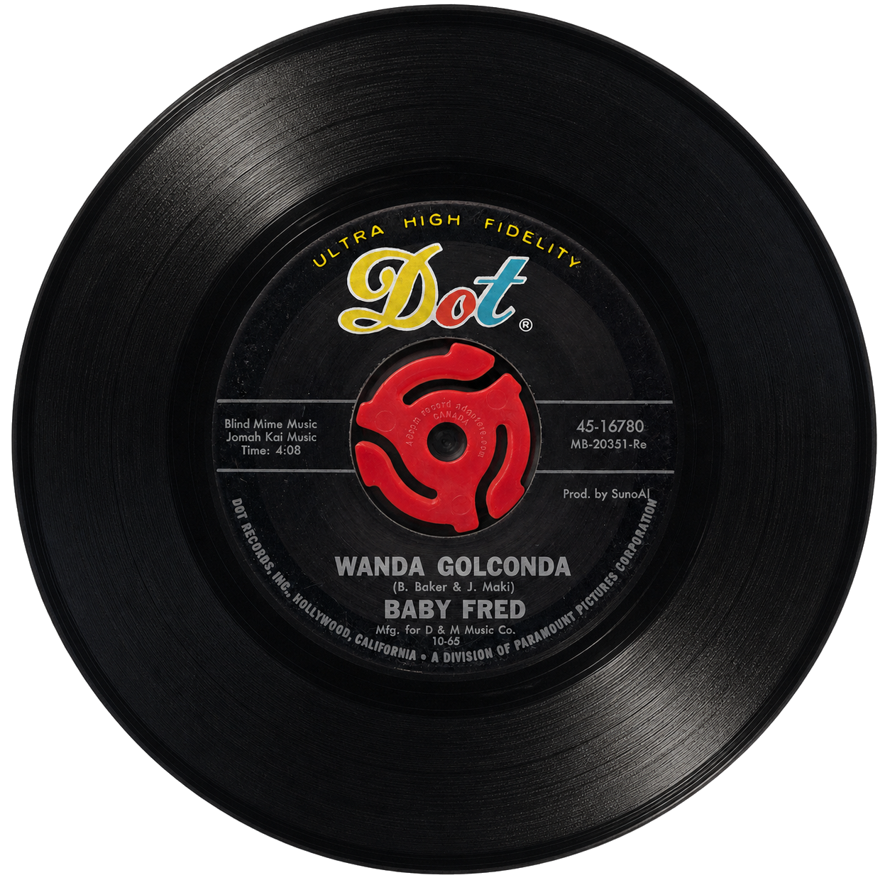 Wanda Golconda 45 RPM single